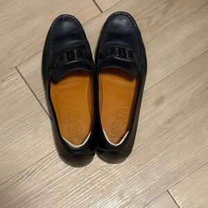 Salvatore Ferragamo Black Leather Loafers